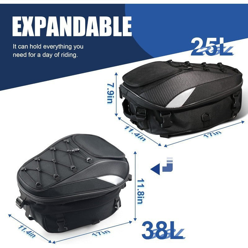 Bolsa para casco de asiento trasero de motocicleta a prueba de agua