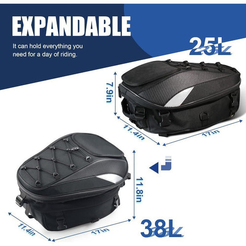 Bolsa para casco de asiento trasero de motocicleta a prueba de agua