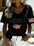 Womens 3D Print Casual T-Shirt