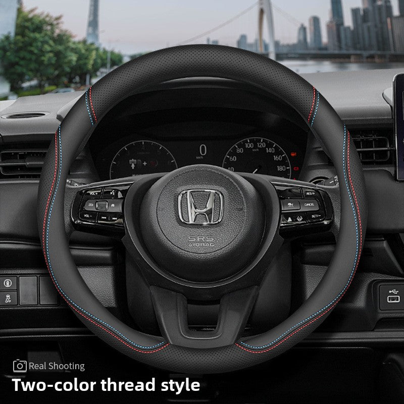 Cubierta del volante del coche Honda de cuero genuino ultrafino