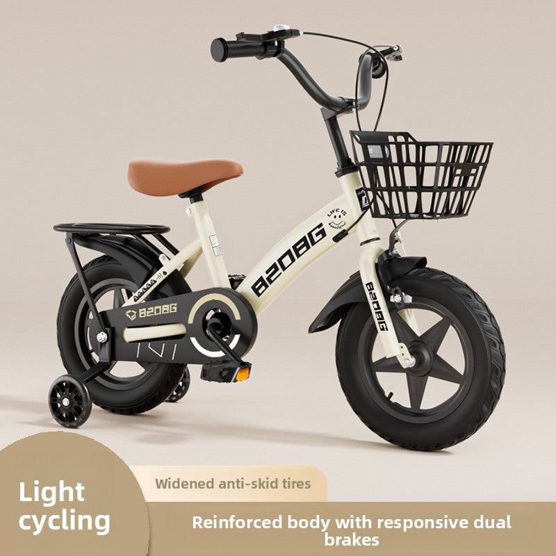 Bicicleta ligera para niños con ruedas de seguridad