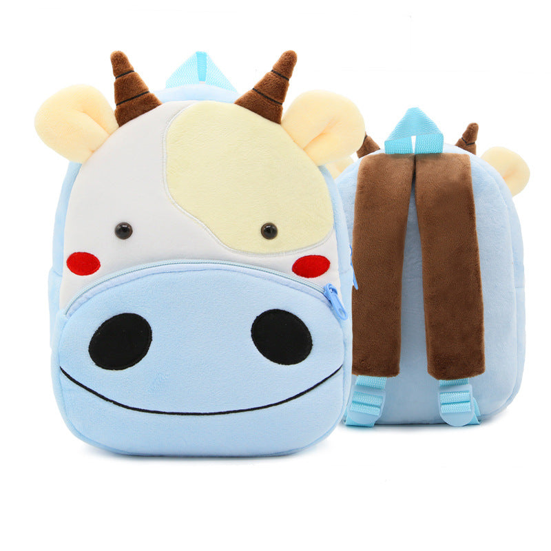 Mochila de peluche de animales de dibujos animados para niños