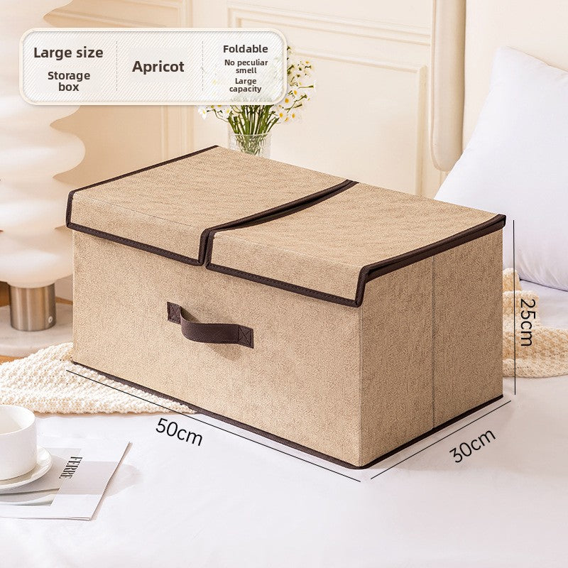Foldable Non-Woven Storage Box with Lid