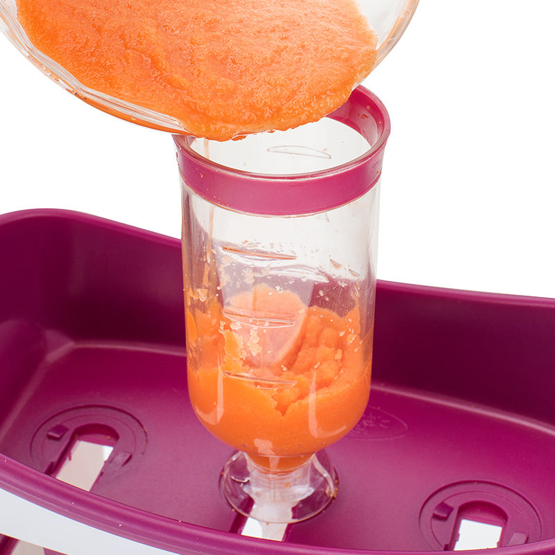 Dispensador manual de puré de comida para bebés