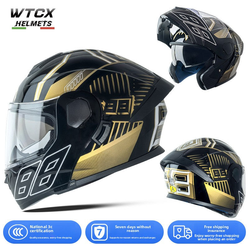 Casco de motocicleta de cara abierta