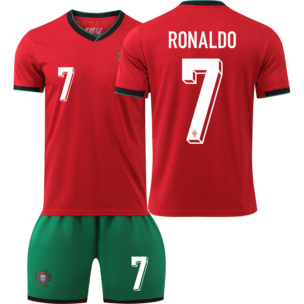 Uniforme deportivo de camiseta de fútbol de Portugal