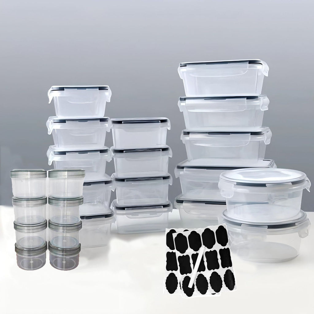 Contenedores de almacenamiento de alimentos aptos para microondas