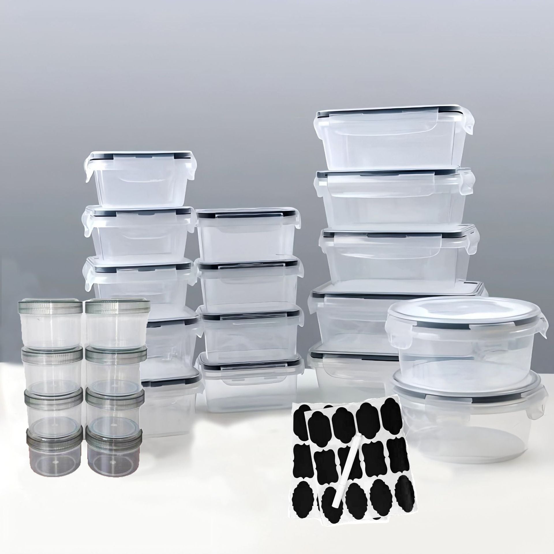 Contenedores de almacenamiento de alimentos aptos para microondas