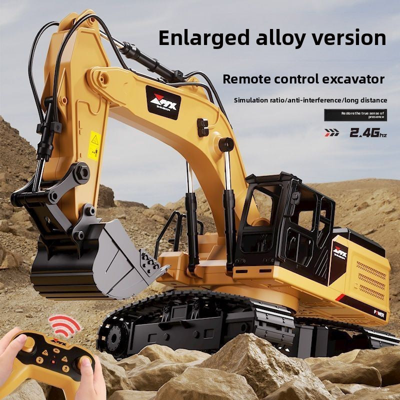 Juguetes de excavadora de control remoto de gran tamaño para niños
