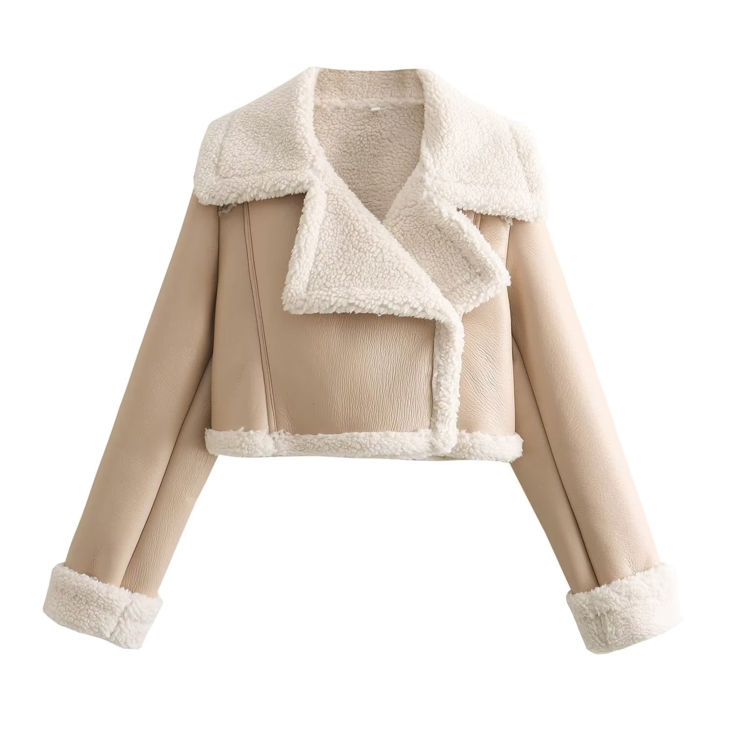 Chaqueta de moto corta para mujer