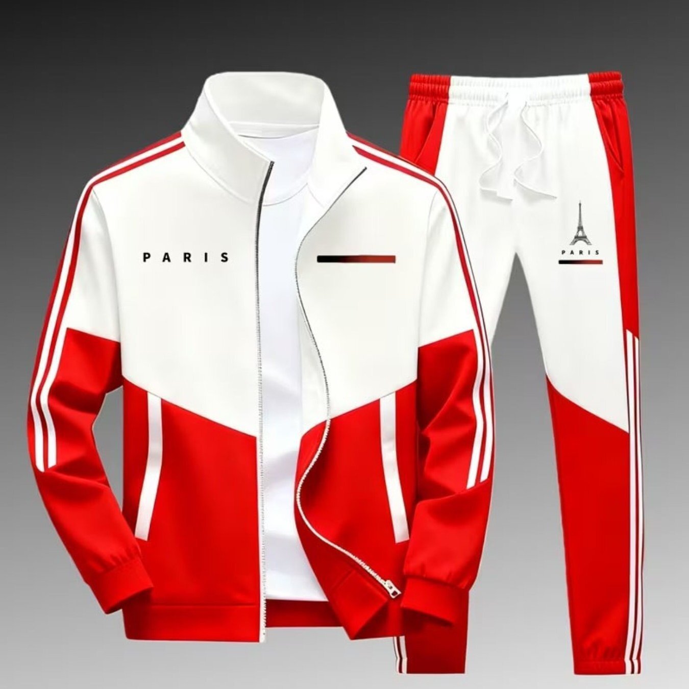 Mens Printed Jacket and Pants Set