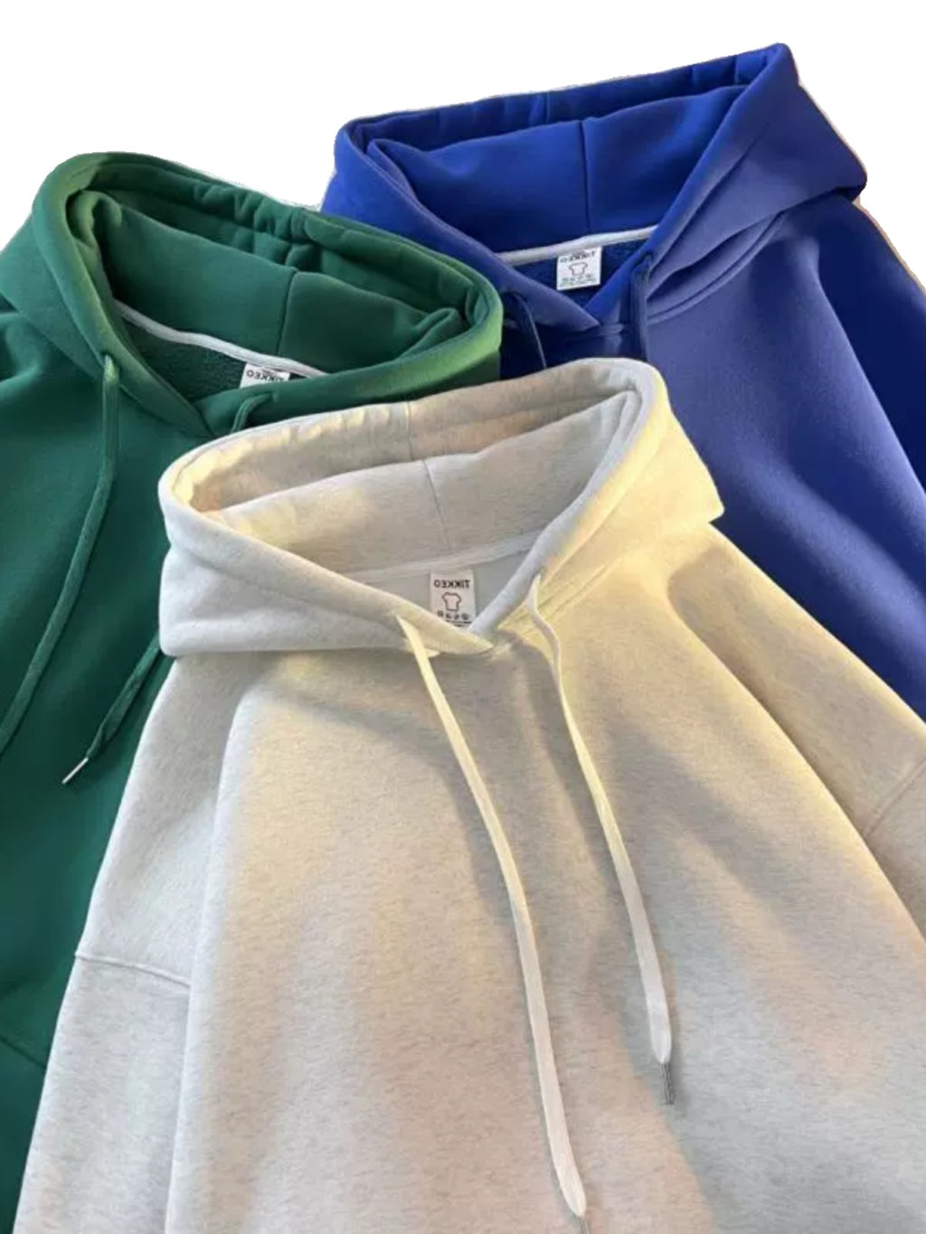 Sudadera de vellón con capucha para hombre, jersey casual de gran tamaño