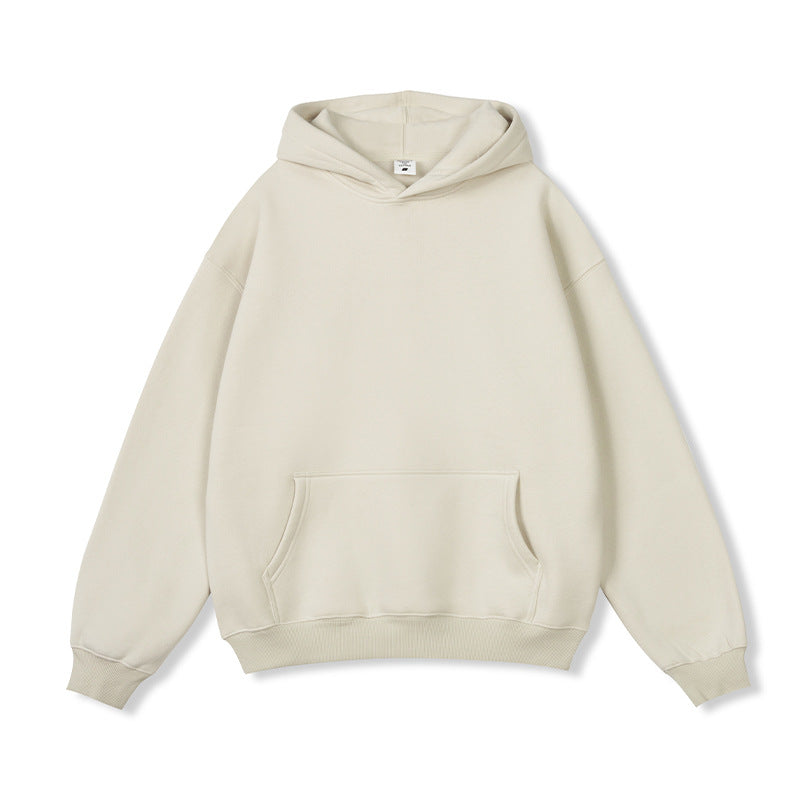 Sudadera con capucha de gran tamaño forrado de vellón para hombre