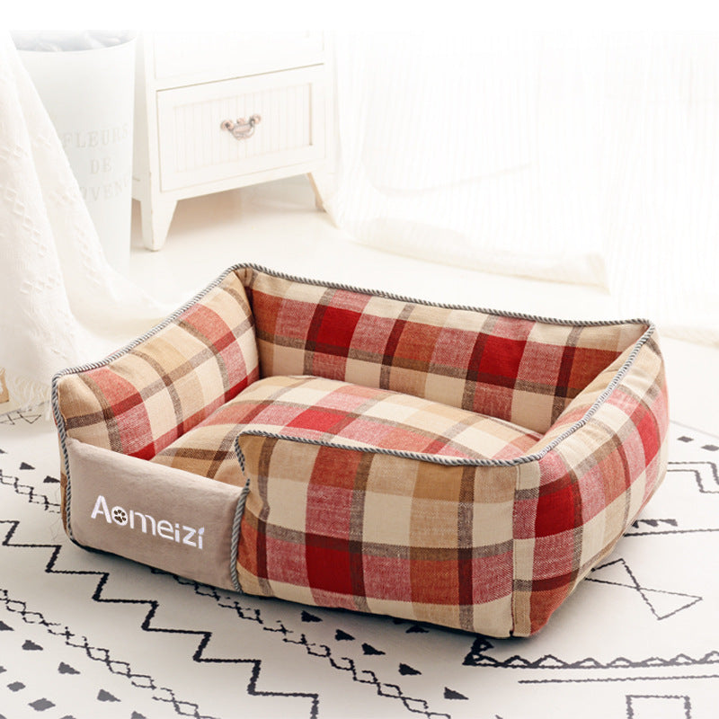 Alfombra de perrera lavable extraíble para mascotas