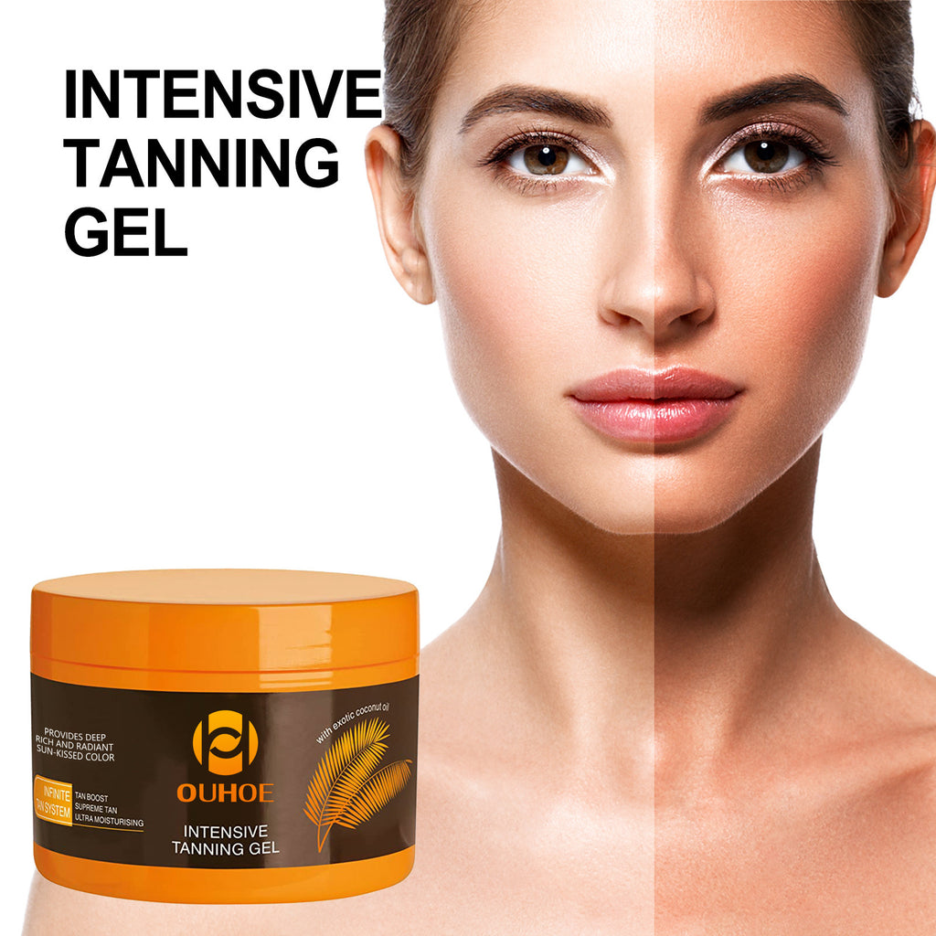 Gel de bronceado al aire libre, playa, hidratación diaria e hidratación para un tono de piel saludable