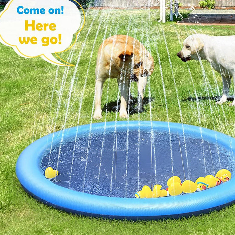 Alfombra de juego inflable con spray de agua al aire libre