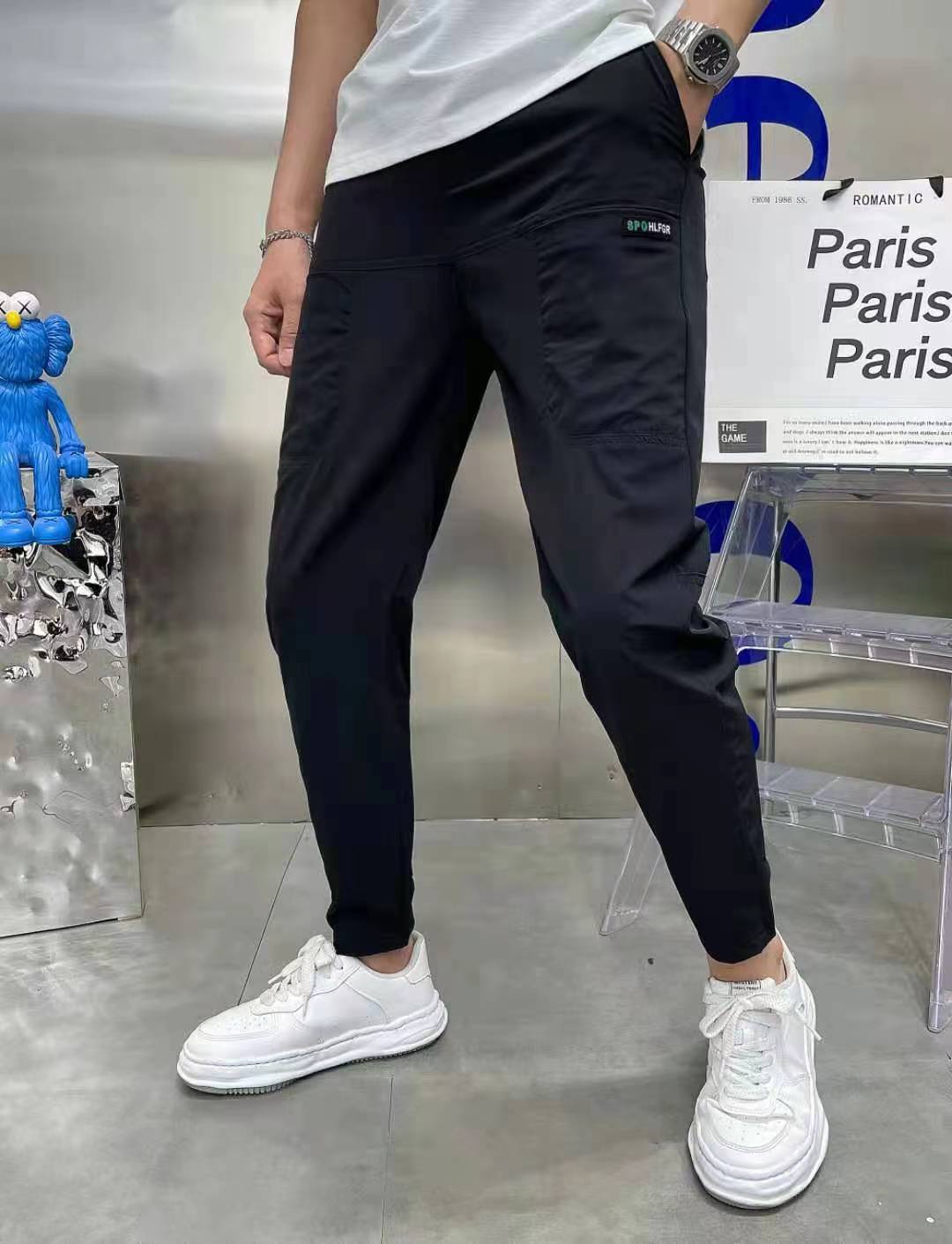 Pantalones casuales elásticos para hombre
