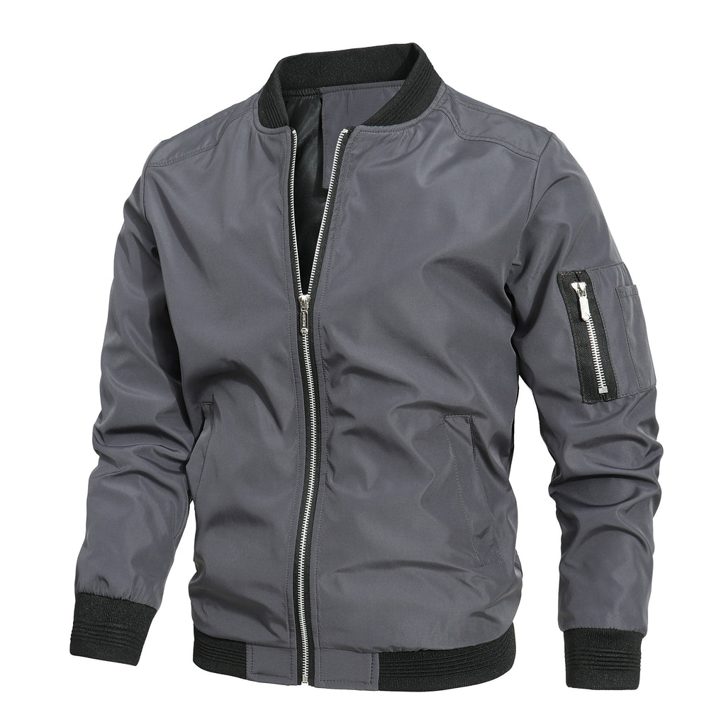 Mens Slim Fit Baseball Jacket