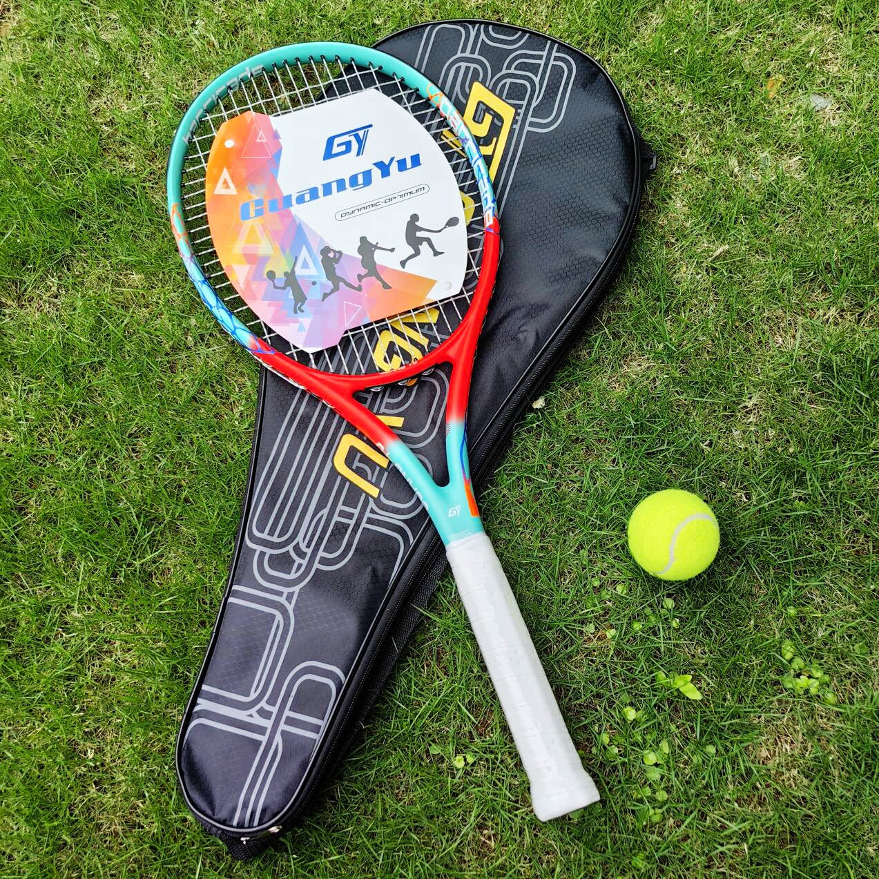 Raqueta de tenis profesional de fibra de carbono