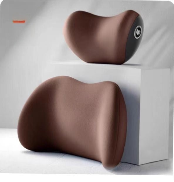 Juego de almohada de espuma viscoelástica para el reposacabezas y soporte lumbar para el coche