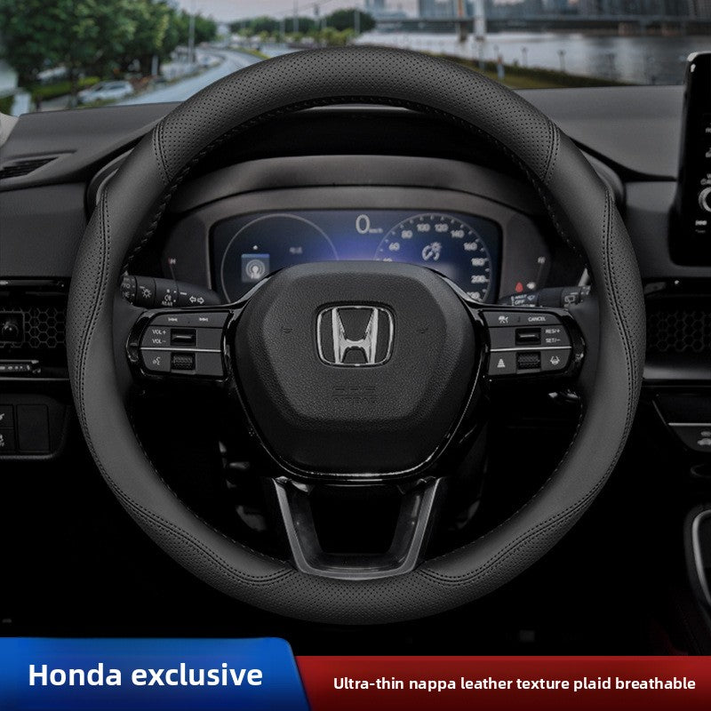 Cubierta del volante del coche Honda de cuero genuino ultrafino
