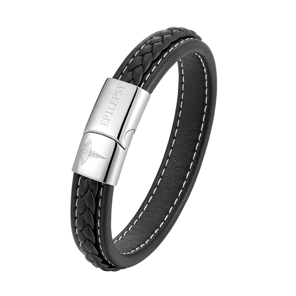 Pulsera de identificación médica de acero inoxidable