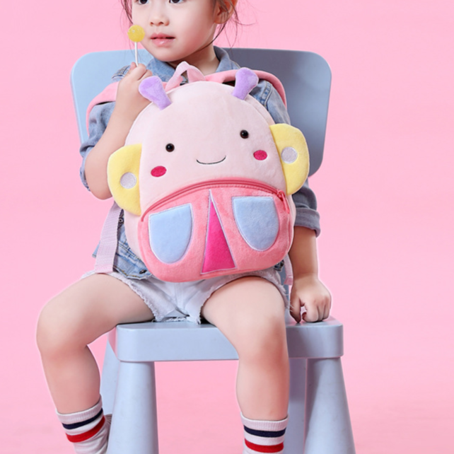 Mochila de peluche de animales de dibujos animados para niños