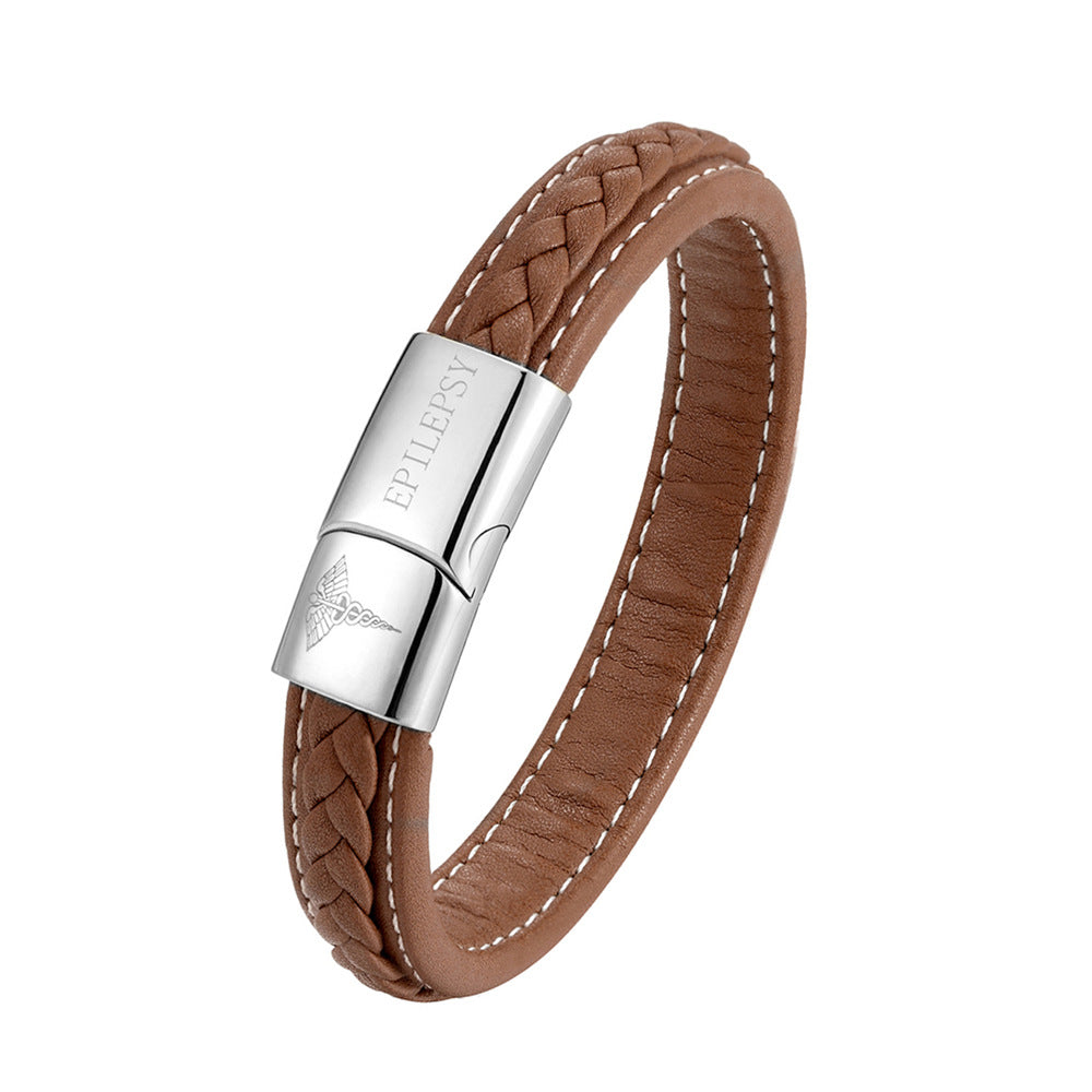 Pulsera de identificación médica de acero inoxidable
