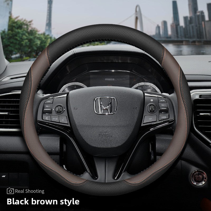 Cubierta del volante del coche Honda de cuero genuino ultrafino