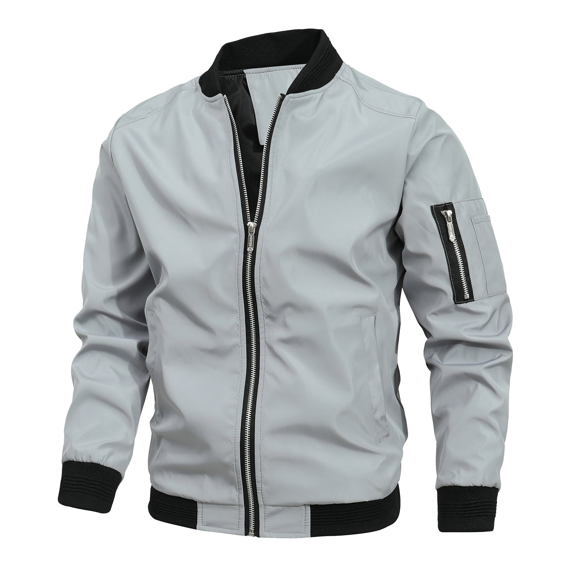 Mens Slim Fit Baseball Jacket