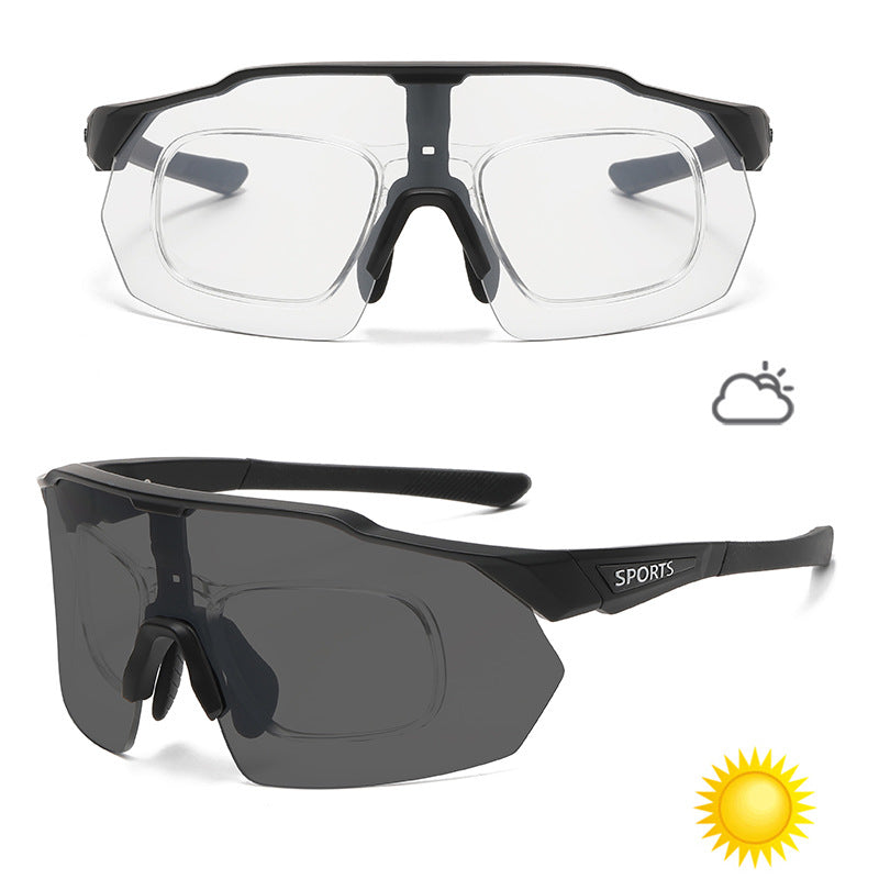 Gafas de sol deportivas que cambian de color para ciclismo y carrera