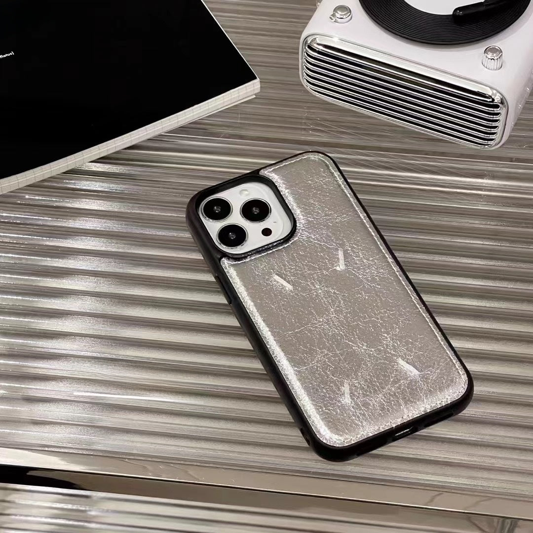 Funda de cuero bordado para iPhone de Apple