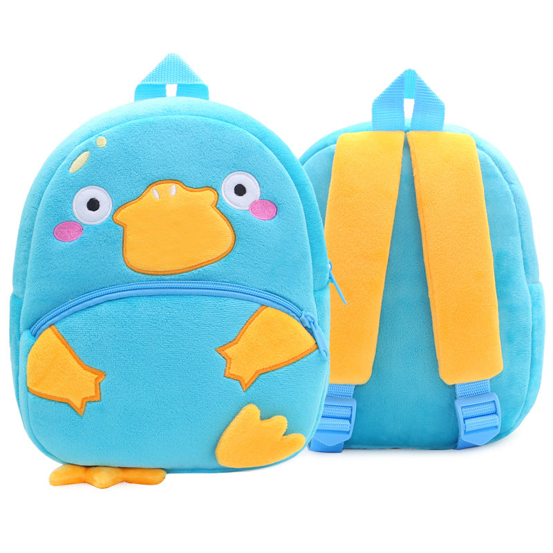 Mochila de peluche de animales de dibujos animados para niños
