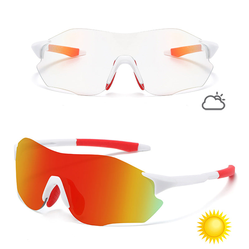 Gafas de sol deportivas que cambian de color para ciclismo y carrera