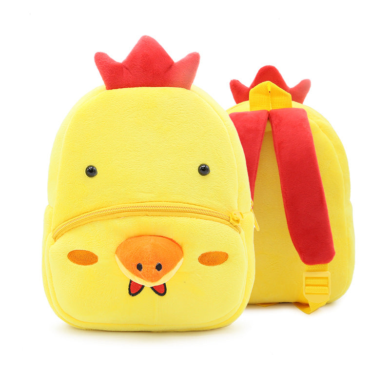 Mochila de peluche de animales de dibujos animados para niños