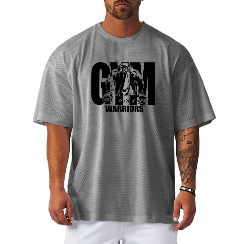 Camiseta holgada estampada para hombre