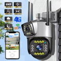 Cámara de seguridad para el hogar de doble lente con intercomunicador de voz
