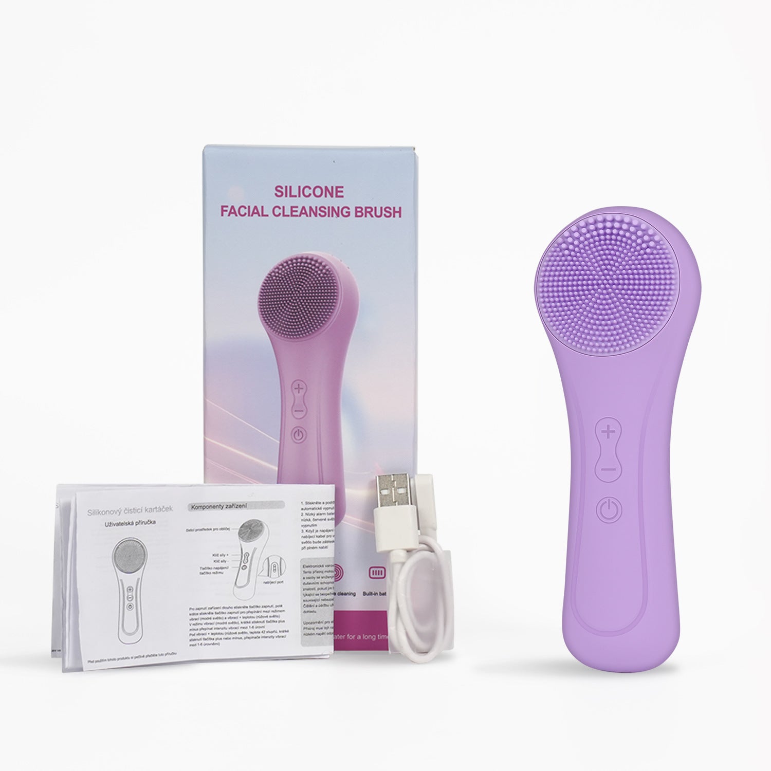 Dispositivo eléctrico de limpieza facial con masaje de vibración