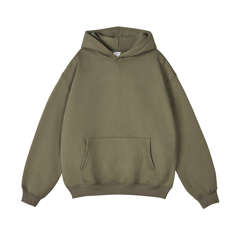 Sudadera con capucha de gran tamaño forrado de vellón para hombre