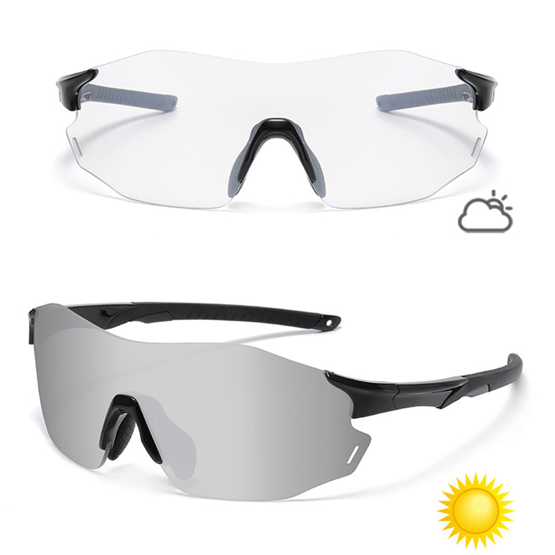 Gafas de sol deportivas que cambian de color para ciclismo y carrera