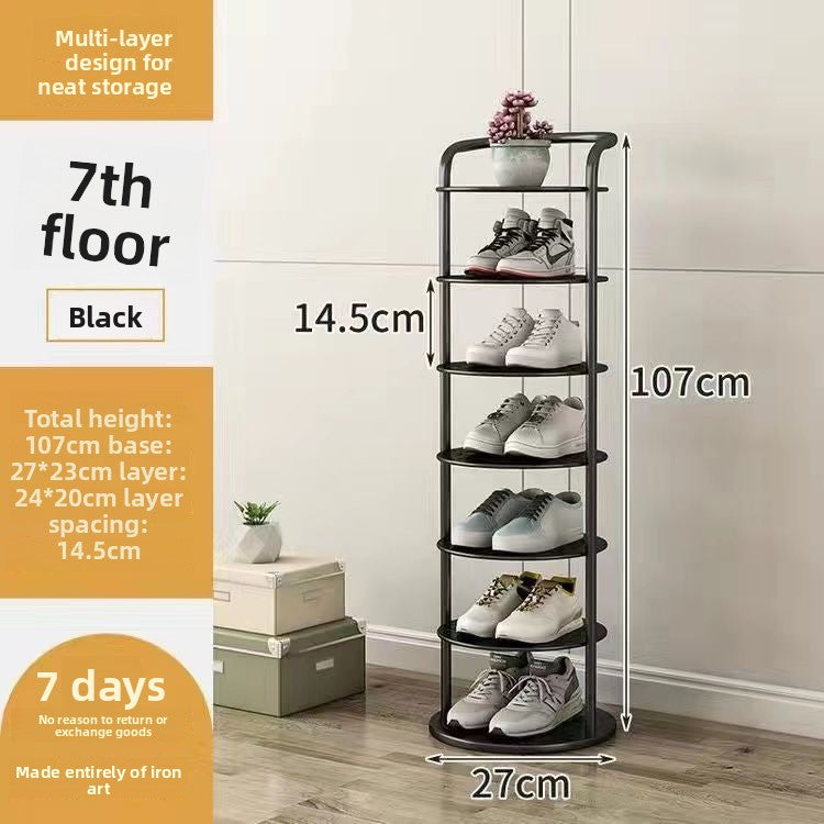 Multi Tier Iron Shoe Rack for Home Entrance Storage