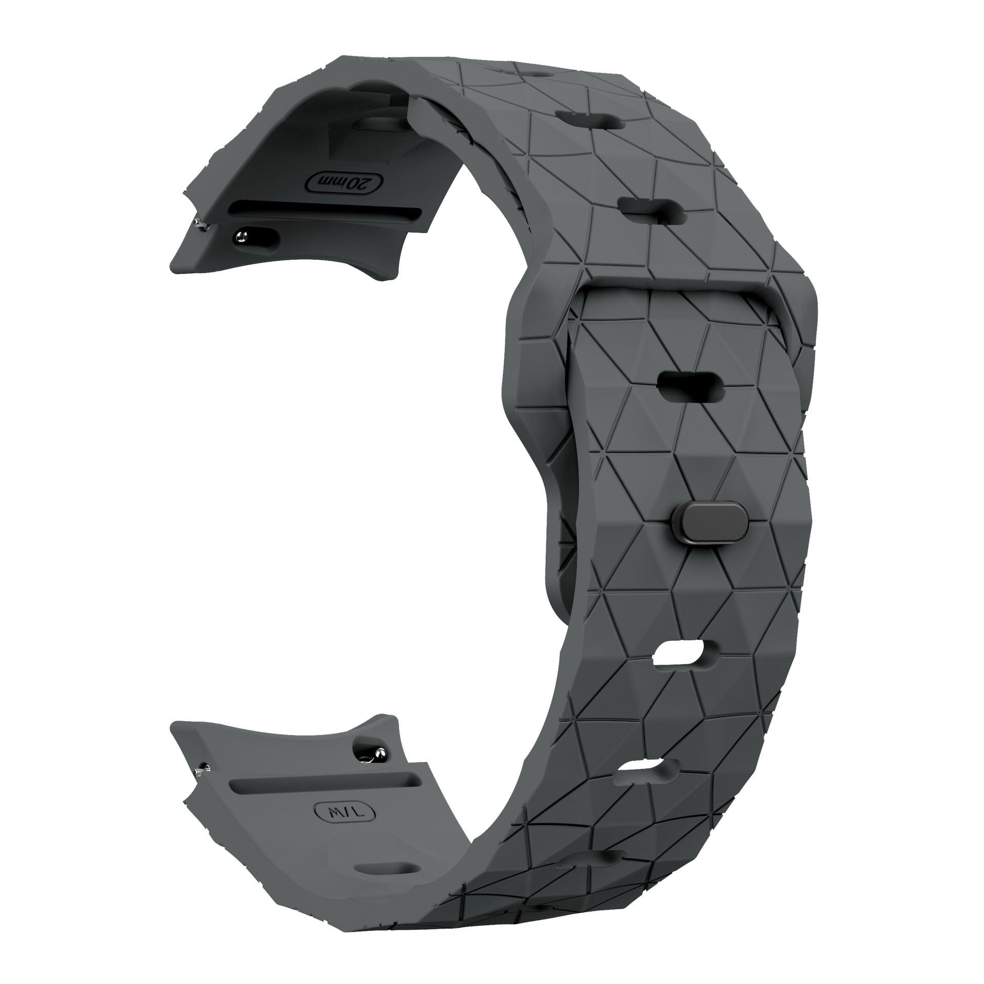 Correa de reloj de silicona invertida con patrón de fútbol