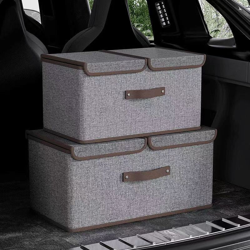 Foldable Non-Woven Storage Box with Lid