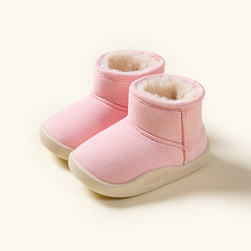Botas de nieve de invierno con forro polar para niños