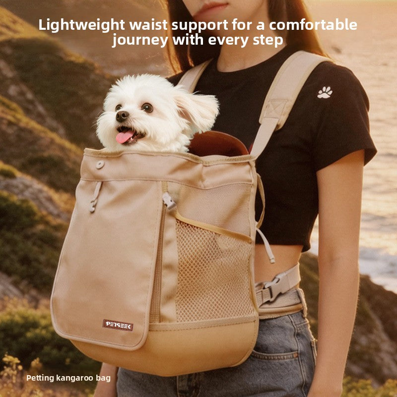 Bolsa de pecho ligera y transpirable para mascotas