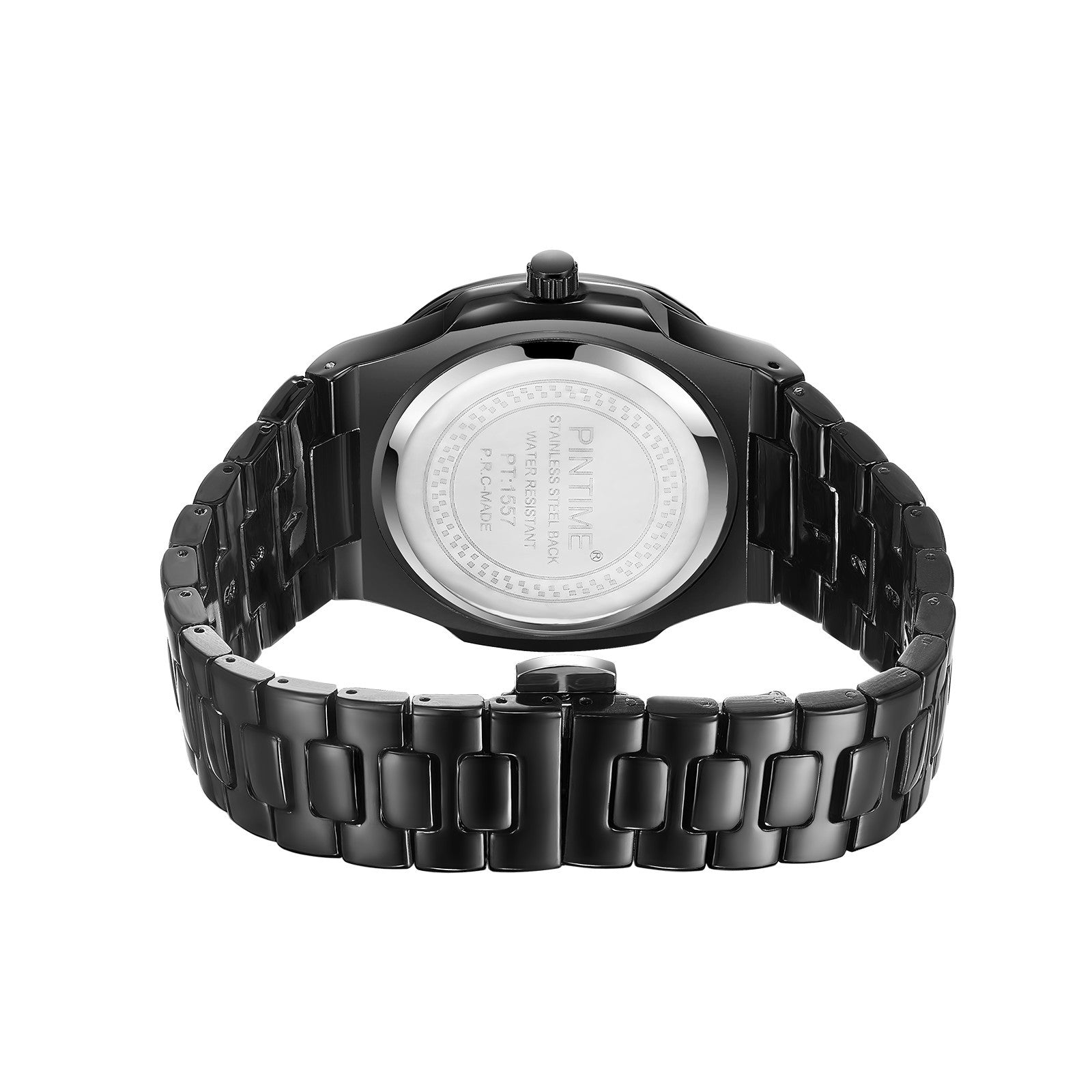 Reloj de cuarzo con acento de diamante para hombre
