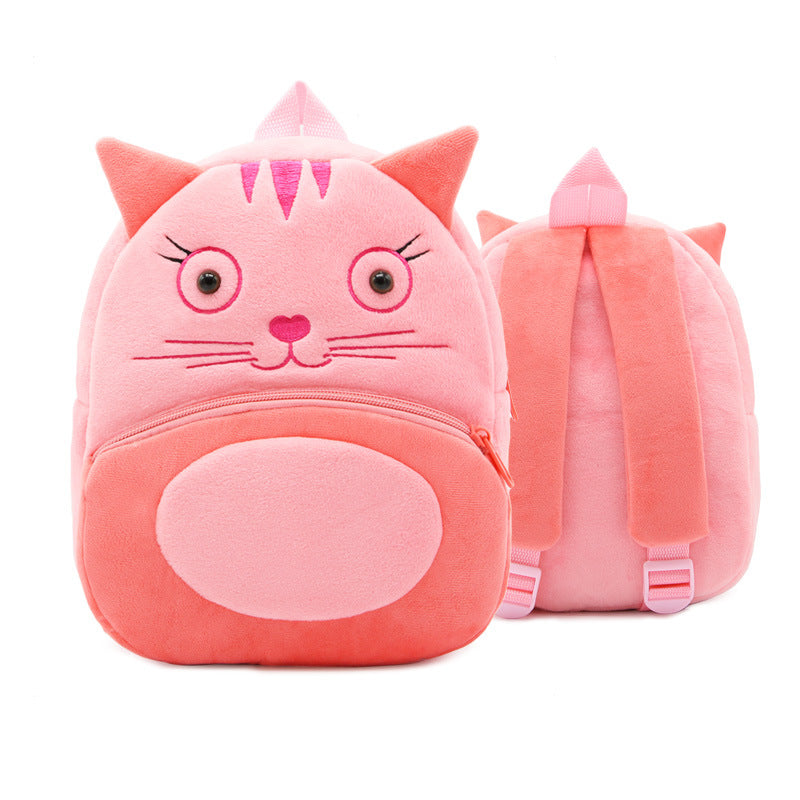 Mochila de peluche de animales de dibujos animados para niños