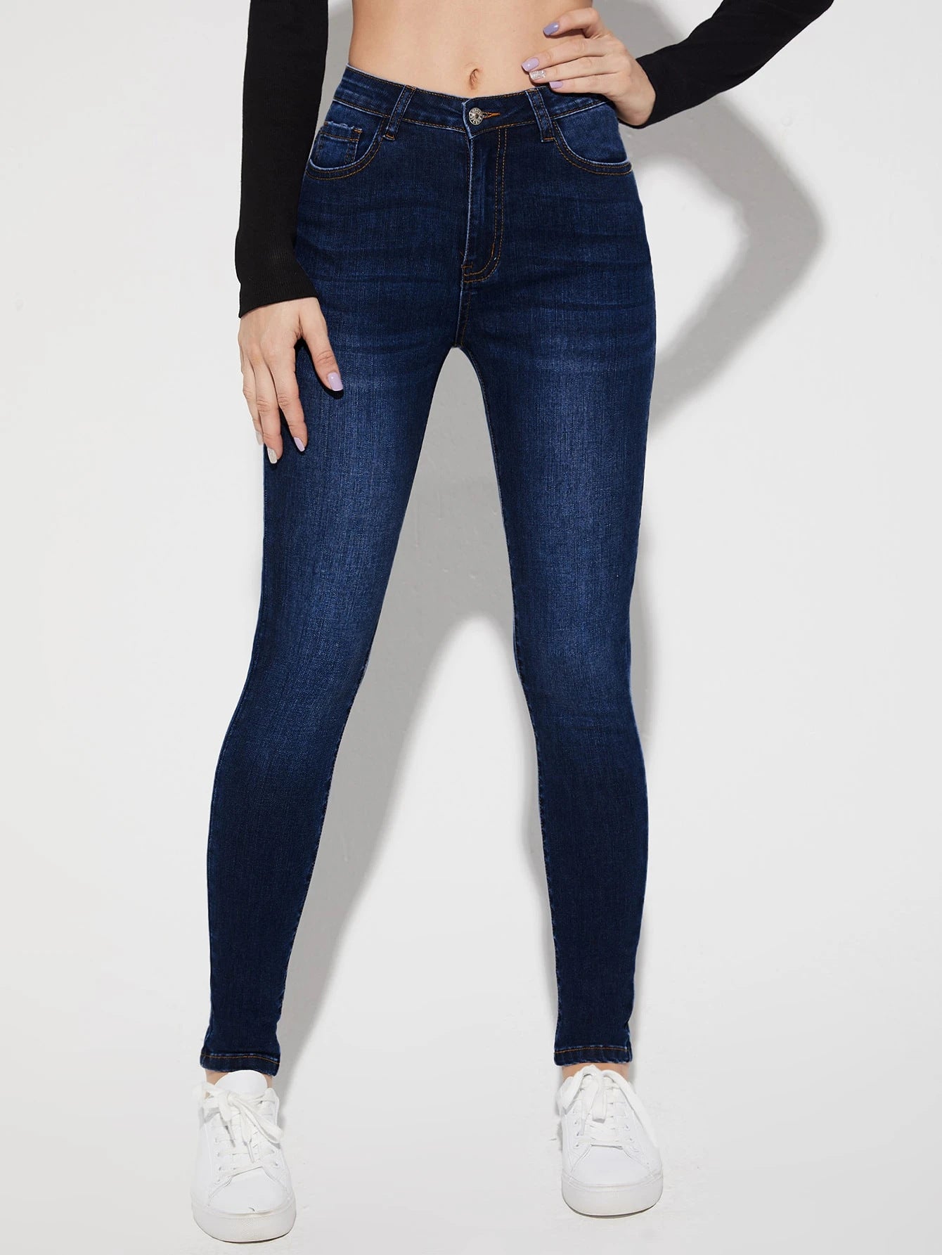 Stretch Slim Fit High Waist Pencil Pants