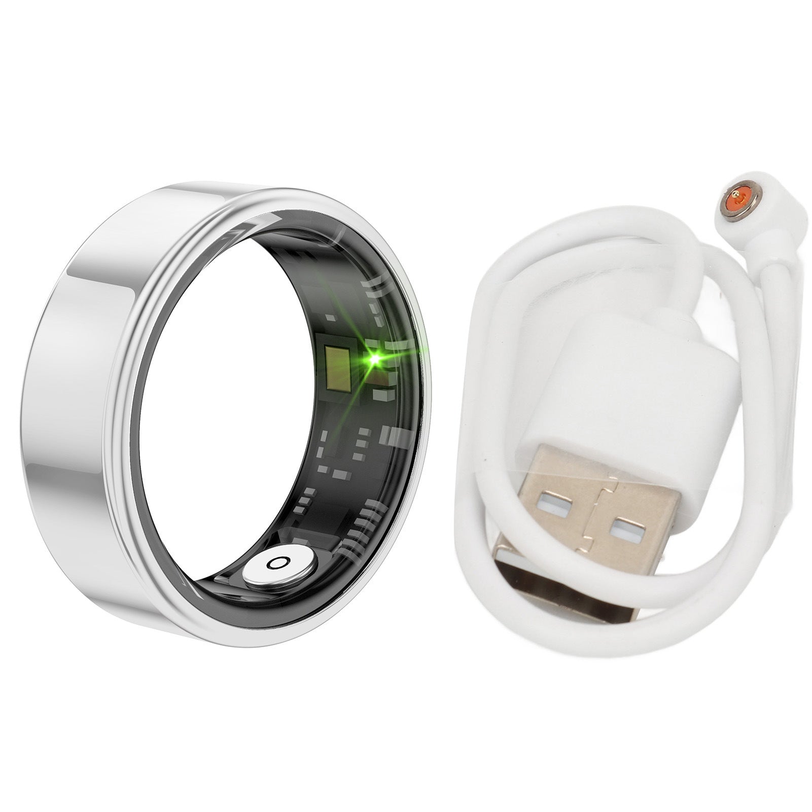 Anillo inteligente de monitoreo de salud con seguimiento de frecuencia cardíaca