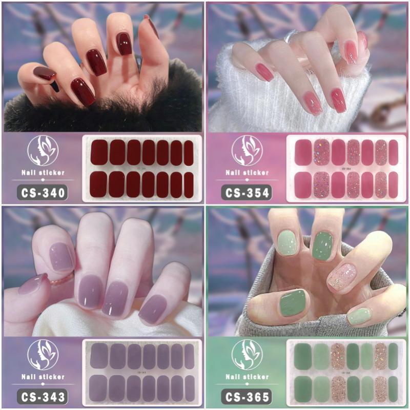 Pegatinas de uñas de gel Calcomanías de manicura impermeables